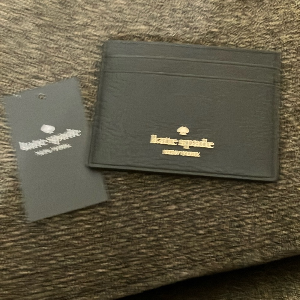 Brand new w/ tags Kate Spade pebbled leather credit card holder